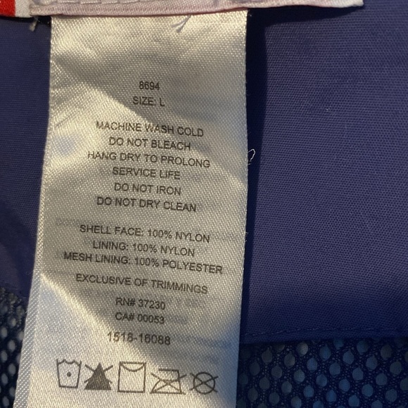 Coleman Weatherproof Blue Jacket Wind & Rain Protection sz L Like New - Picture 15 of 15